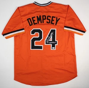 Rick Dempsey Signed Baltimore Orioles Orange Jersey Inscribed MVP 83 WS /JSA COA - Picture 1 of 7