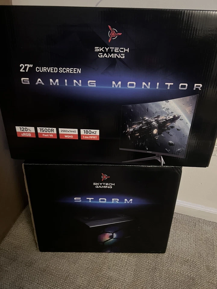 Skytech Storm Gaming Desktop Bundle (27 AMD Ryzen 5 16GB 1TB SSD RTX - Image 1 of 2
