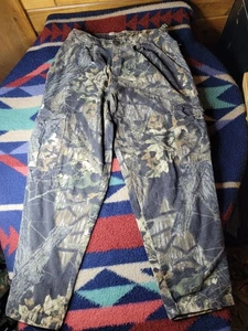 Vintage Mossy Oak Camouflage Cargohose Herren XL 31x28 Baumwolle USA #135 verstellbar - Bild 1 von 9