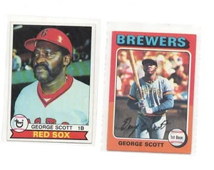 (LOT OF 2) 1975 Topps #360 GEORGE SCOTT & 1979 TOPPS #645   - G/VG - Picture 1 of 1