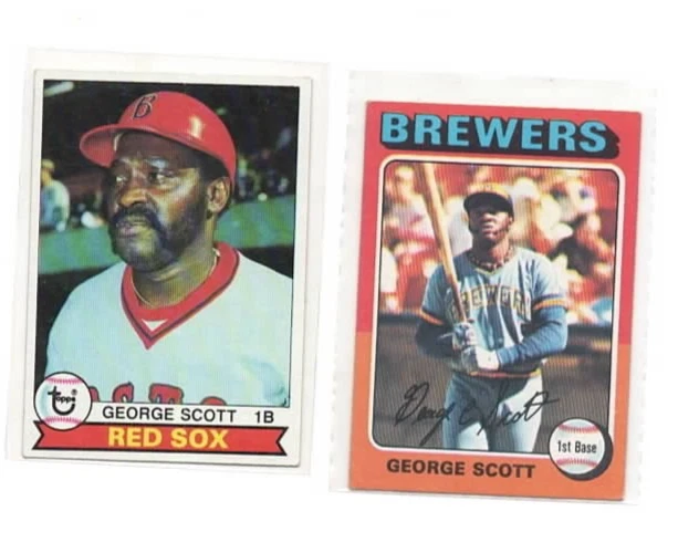 (LOT OF 2) 1975 Topps #360 GEORGE SCOTT & 1979 TOPPS #645   - G/VG - Image 1 of 1