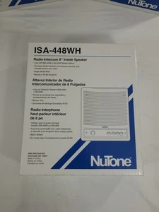 Nutone ISA-448WH Radio intercom 8" Inside Speaker Bright White For Ima-4006 4406 - Picture 1 of 9