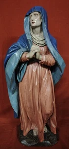 Scultura Maddalena in legno policromo del '600-'700 - Foto 1 di 17