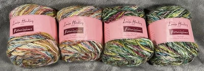 Louisa Harding Pitturissimo Yarn Lot Of 4 Balls Colors 201 & 204 Made In Italy  - Image 1 of 4