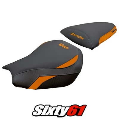 川崎 Ninja ZX 10 R 2006 - 2007 座椅套 Tappezzeria 橙色 黑色 — 第 1/4 张图片