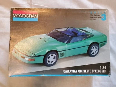 Vintage 1992 Monogram Callaway Corvette Speedster 1:24 Scale Model Kit -Open Box - Image 1 of 4