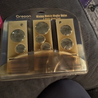 NEW Oregon Scientific Modula Weather Forecaster & Self Setting Clock Sealed - Image 1 of 2