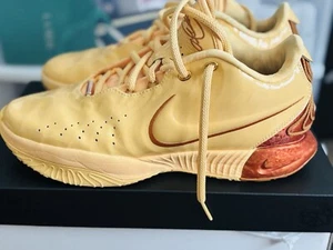Nike Lebron XXI Basketball Shoes (Melon Metallic Red Bronze/Monarch) Size 9.5 - Picture 1 of 5