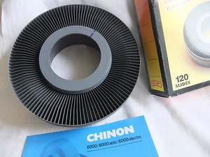 Slide projector slide carousel CHINON 6000 NO BOX NO SPILL TYPE 120 capacity - Picture 1 of 1