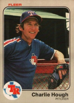 1983 Fleer Baseball #570 - Charlie Hough - Texas Rangers  83-1218 - Image 1 of 2