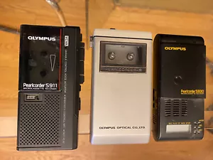 three Olympus Pearlcorders models S930 Prarlcorder R Prarlcorder S911 - Picture 1 of 2