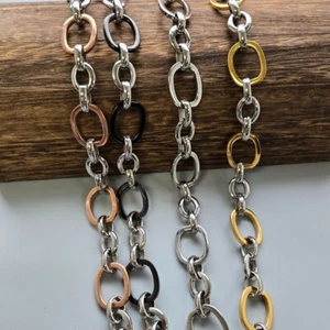 Stainless Steel 316 Polished Link Necklace/ Bracelet - Picture 1 of 13