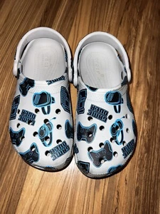 Crocs Jóvenes Niños Niños Niñas Clásico Videojuego Jugador Juegos Azul Talla 13c 13 - Imagen 1 de 7