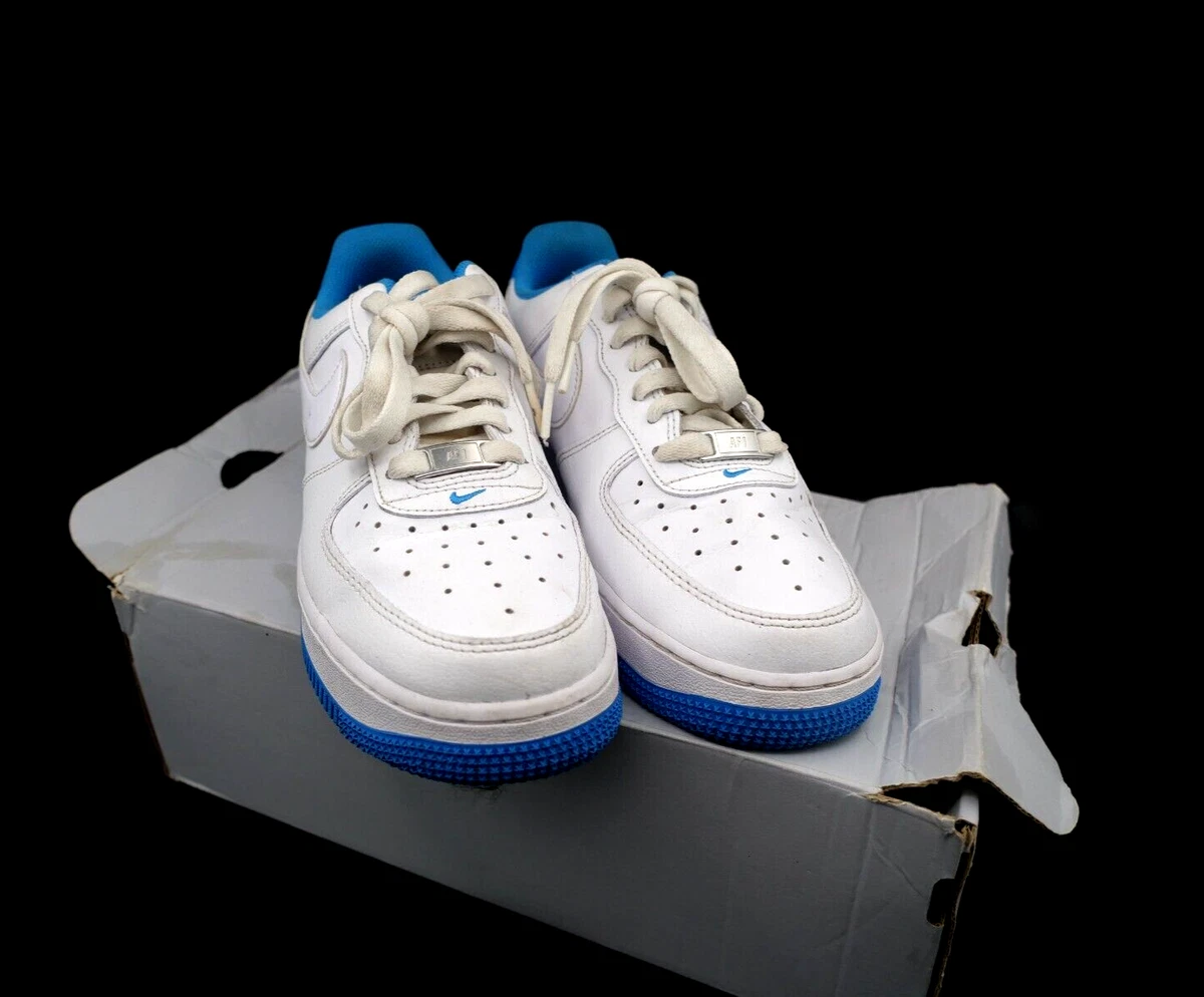 Nike Air Force 1 '07 White Light Photo Blue | eBay