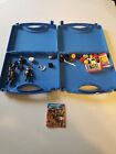VINTAGE PLAYMOBIL CARRYING CASES SET OF 2 W/ACCESSORIES SPORTS COPS AND ROBBERS