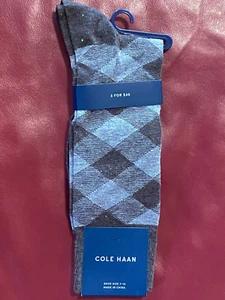 $12.50 Cole Haan Diamond Dress Socks | 1 Pair | Morel | Shoe 7-12 Sock 10-13 - Picture 1 of 8
