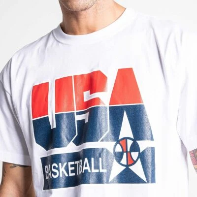 Mitchell & Ness USA Barcelona 1992 Dream Team AUTHENTIC LOGO White T Shirt  - Image 1 of 4