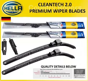 BMW 3 SERIES WIPER BLADES 2009 to 2024 HELLA BRAND E90 E91 F30 F31 F34 G20 G21 - Picture 1 of 10