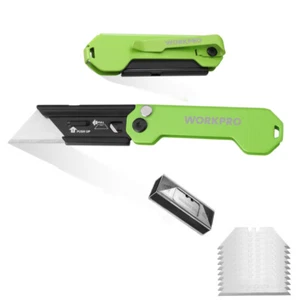 2 x EDC Folding Utility Knife Mini Box Cutter Open Axis Lock Quick Change Blade - Picture 1 of 9