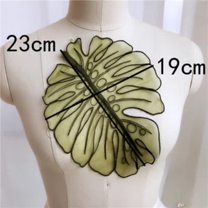 A Set of Lotus Floral Applique Patch Lace Embroidery Sew on For Dress Gown Craft - Picture 1 of 13