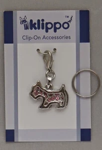 Klippo Adorable Westie with Pink Crystals Puppy Dog  Charm NEW Westie - Picture 1 of 1