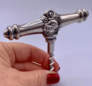 Antiker Jugendstil Sterlingsilber Korkenzieher signiert Pedro Duran Spanien - Bild 1 von 7