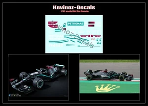 1/32 Scale Decals for Policar Modern F1 - Mercedes Hamilton Bottas Russell 2020 - Picture 1 of 6