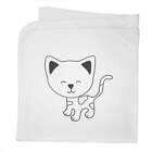 'Cute Kitten' Cotton Baby Blanket / Shawl (BY00032245)