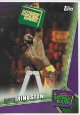 Kofi Kingston 2019 Topps WWE Money In The Bank Purple Parallel 4/25