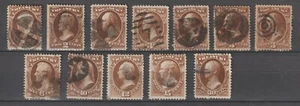 US sel #O72------ #O81 F-VF used Treasury Dept cv= $ 76 - Picture 1 of 2