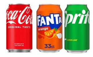 Coca Cola, Fanta Orange & Sprite  je 24 x 0,33l Dose - Bild 1 von 1