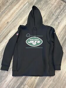 Nike On Field New York Jets NFL Team Issued Hoodie Sweatshirt Men’s XL Black