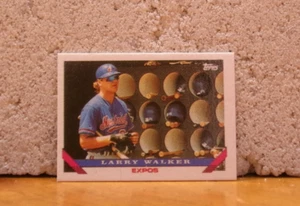 1993 TOPPS MINI 1" VARIANT BASEBALL CARD MONTREAL EXPOS LARRY WALKER - Picture 1 of 2