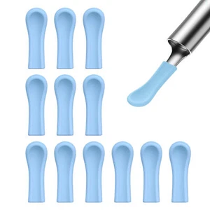 12pcs Ear Spoon Sleeves Ear Wax Removal Tips Silicone Ear Scoops Ear Protector - Picture 1 of 11