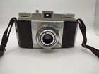 Kodak Pony 135 Model C 35mm Camera w/ Brown Leather Case Untested