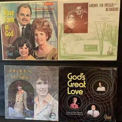 GORDON HENDERSON Chapel Records LP lot of4 vintage Golden Voice Series Christian - Image 1 of 4