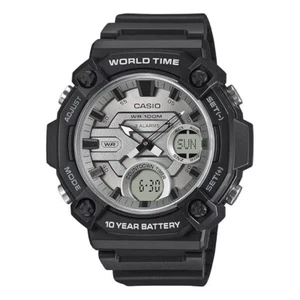 CASIO DIGITAL-ANALOG WELTZEIT TELEMEMO UHR **NEU** UVP 119,99 **GROß 52mm - Bild 1 von 9