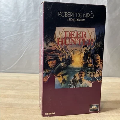 The Deer Hunter VHS 2 Tape Box 1991 De Niro Walken New Sealed w/ MCA Watermark - Image 1 of 3