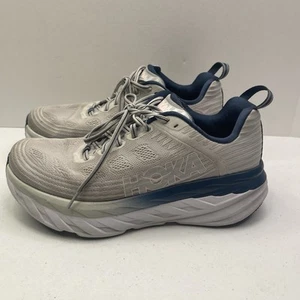 Scarpe da corsa su strada Hoka One One Bondi 6 sneakers donna misura 10 larghe bianco blu - Foto 1 di 6