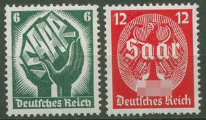 Deutsches Reich 1934 Saarabstimmung 544/45 postfrisch, Zahnfehler (R80654) - Bild 1 von 1