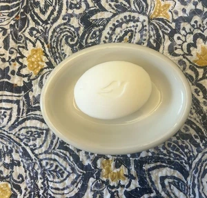 Vintage Hall USA Brown Ceramic Oval Soap Dish Trinket Bowl Ironstone Restaurant - Picture 1 of 5