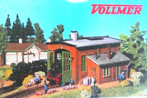 Cobertizo de locomotoras Vollmer 5750 único H0 / 1:87 embalaje original kit - Imagen 1 de 3