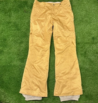 Burton - Dryride Snowboard Ski Winter Pants - Gold - Women’s Size LARGE - Image 1 of 4