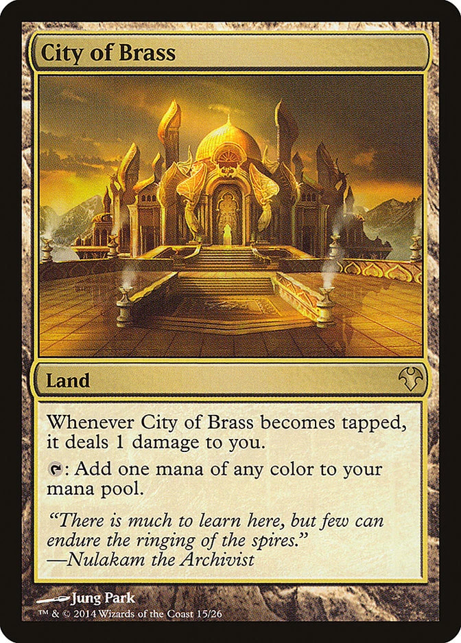 MTG Magic the Gathering City of Brass (15/33) Modern Event Deck 2014 LP - Image 1 of 1