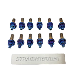 Titanium Turbo Exhaust Manifold Stud kit for Mitsubishi Evolution Evo 6/7/8/9 2G - Picture 1 of 7