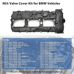 Couvercle de soupape joint 11127570292 Pour BMW N55 135i 335i 535i 640i 740i - Picture 1 of 15