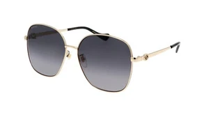 Gucci GG1089SA-001 Women's Gold Frame / Grey Gradient Sunglasses - Picture 1 of 3
