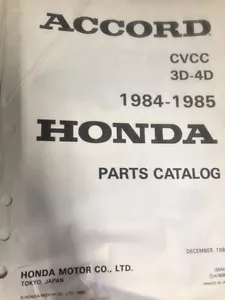 Accord Parts Catalog Printed in Japan CVCC - Picture 1 of 1