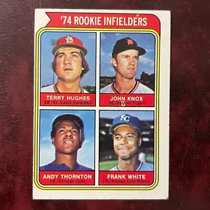 1974 Topps Set Frank White Andre Thornton Rookie #604 Royals Indians - Ex++ - Imagen 1 de 2