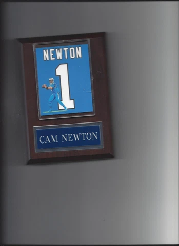 CAM NEWTON JERSEY PLAQUE CAROLINA PANTHERS FOOTBALL NFL Cover